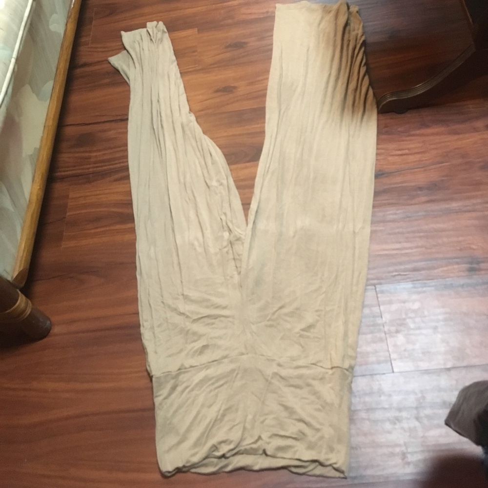 Tan palazzo pants