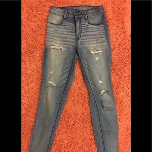 American Eagle Ripped Jeggings.