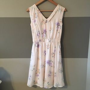 Vintage Style Floral Pink Dress