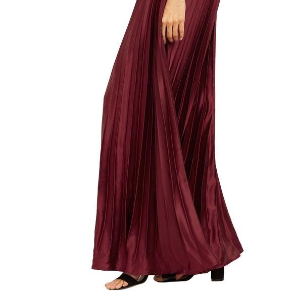 🍁 Last One! 🍁Burgundy Sheen Full length Skirt - Picture 5 of 6