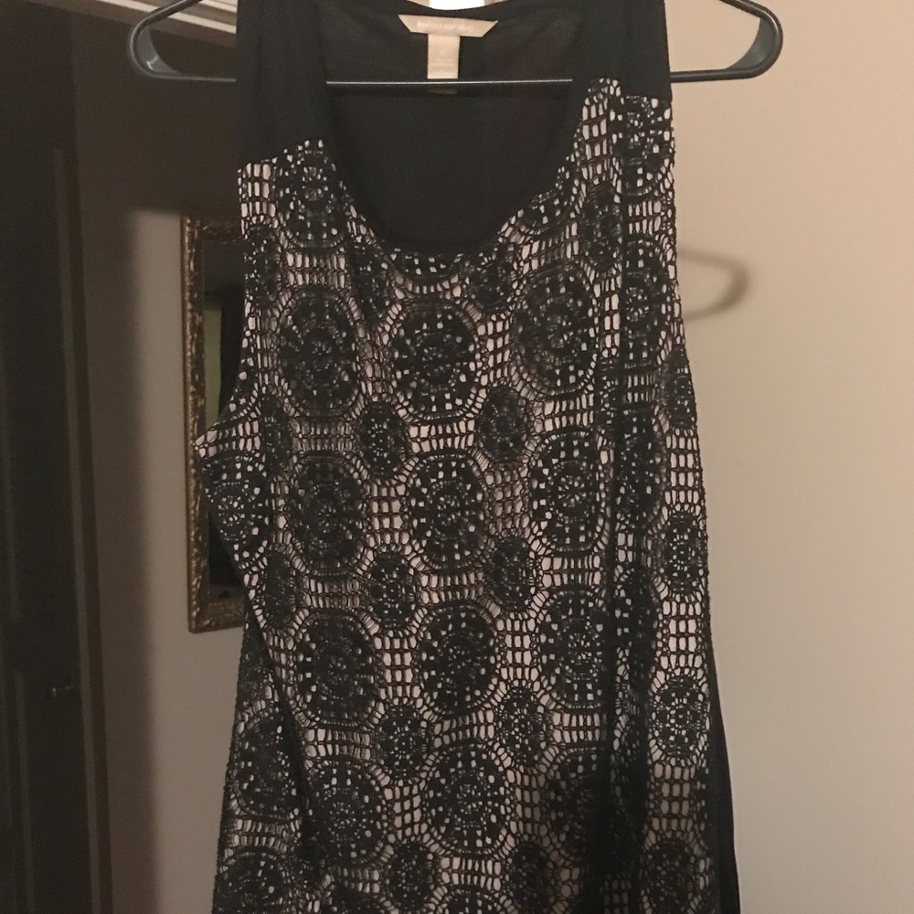 Black lace tank top
