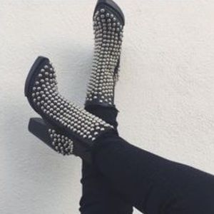 Jeffrey Campbell Studded Black Boots sz 7