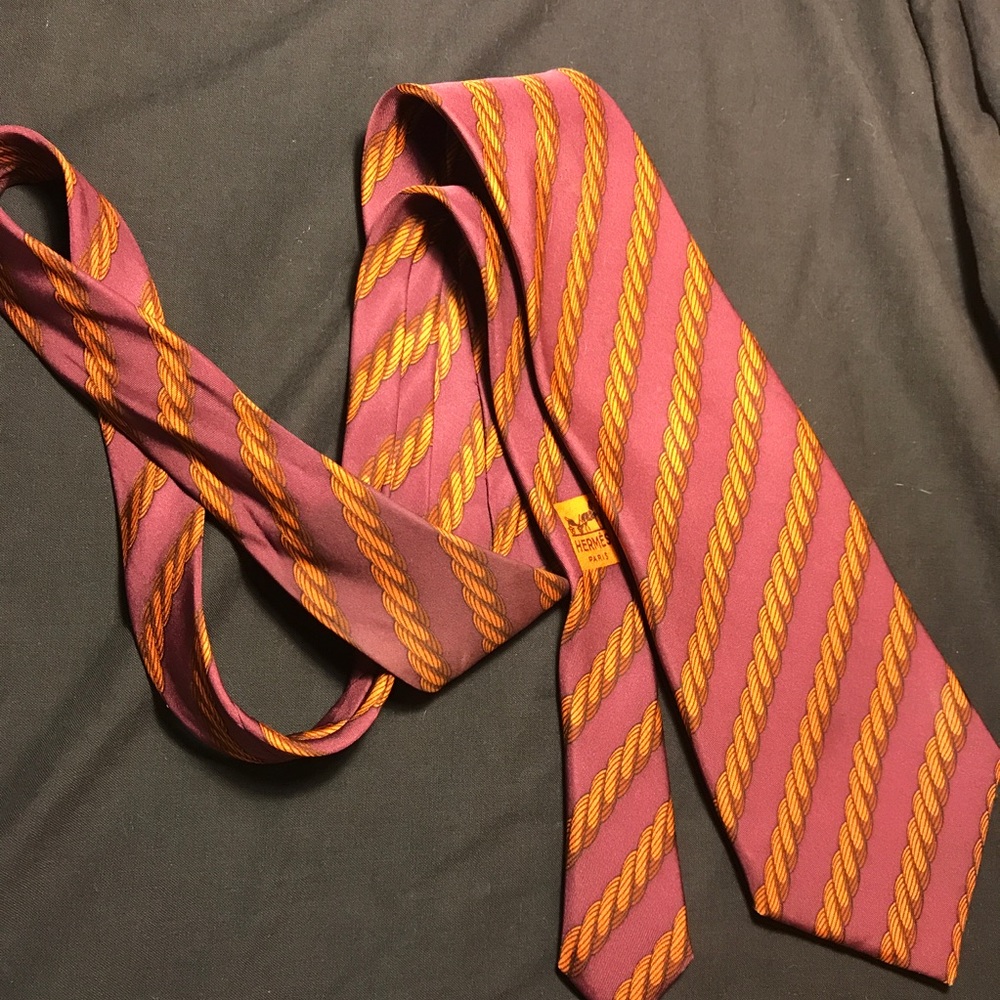 Hermes vintage Necktie Cord Pattern