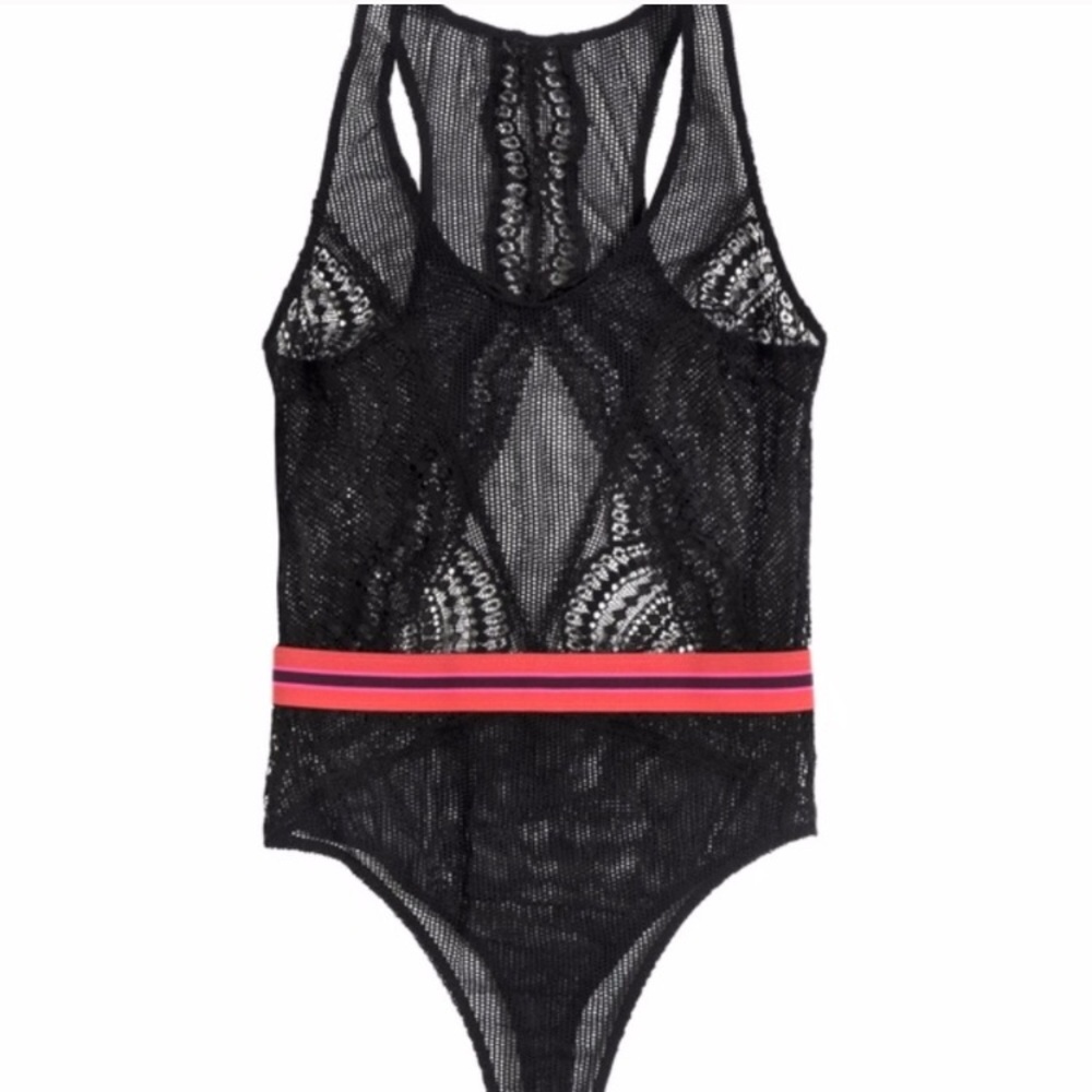 Victoria’s Secret Banded Fishnet Teddy - Picture 2 of 2