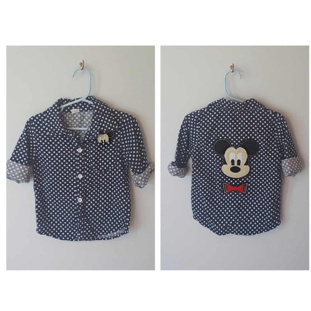 Mickey Mouse button up