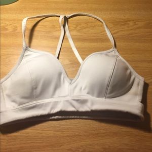 White Athleta Sports Bra