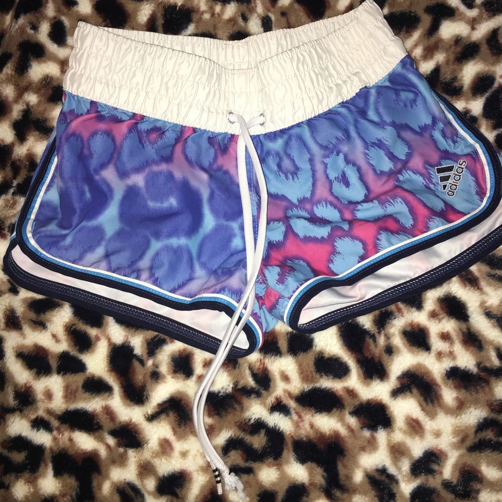Adidas cheetah print shorts
