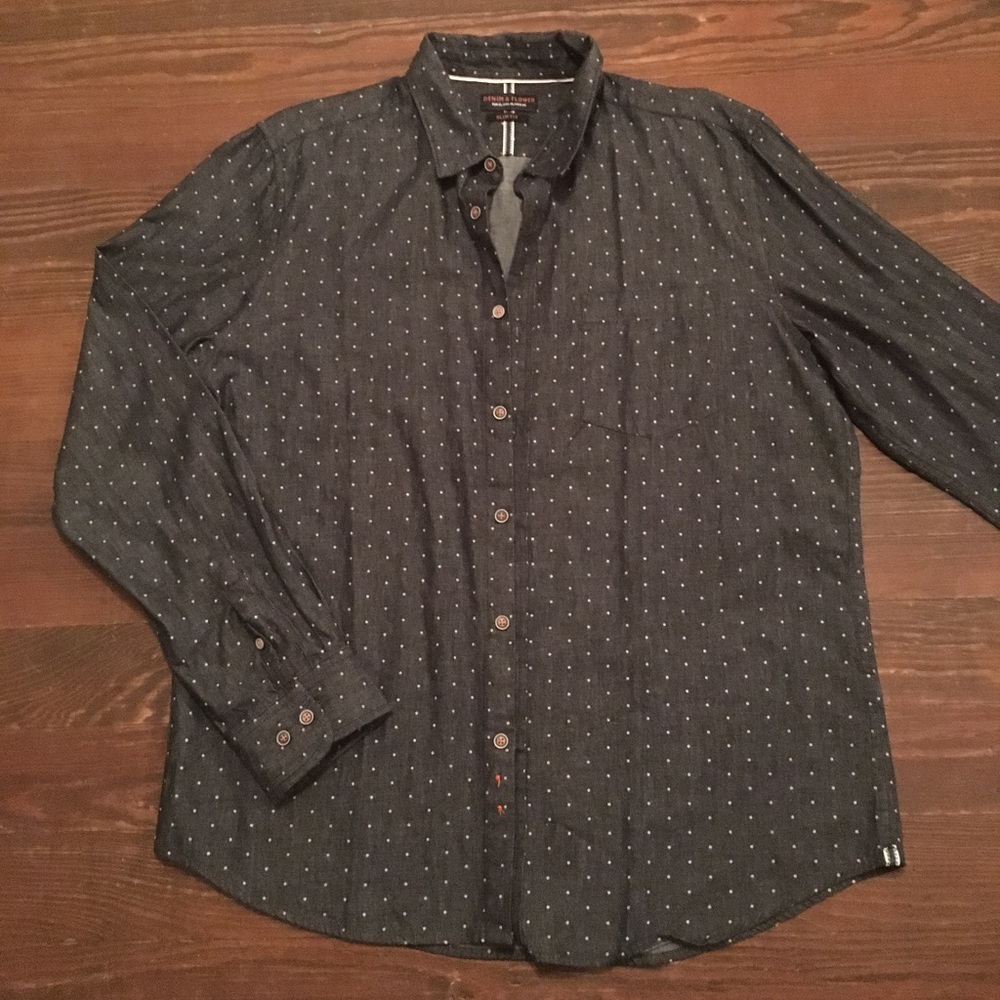 XL Denim & Flower casual button down shirt
