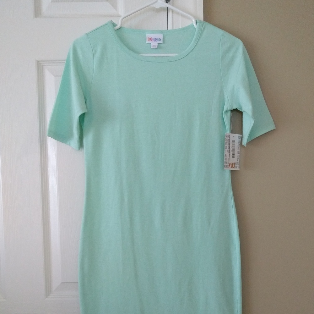 Lularoe Julia Solid Mint Green Aqua NWT