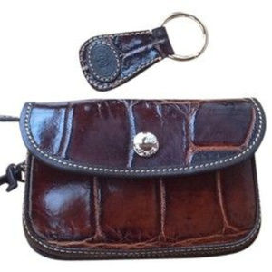 Dooney & Bourke croco-embossed change/makeup purse Dooney & Bourke croco-embossed change/makeup purse