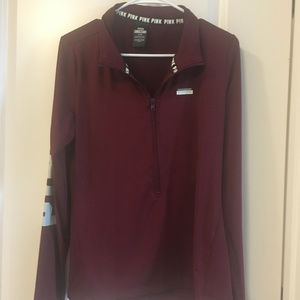 Maroon PINK athletic quarter zip