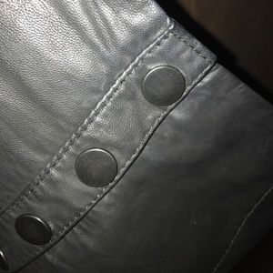 Free people leather skirt