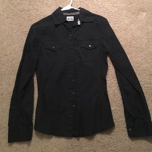 Used Black Button Down Shirt XS