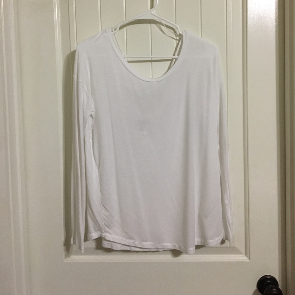 VS Pink Long Sleeve Open Back Shirt