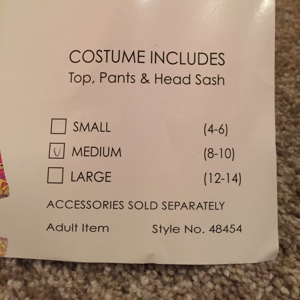 Ladies Hippie Chick costume - Picture 7 of 8