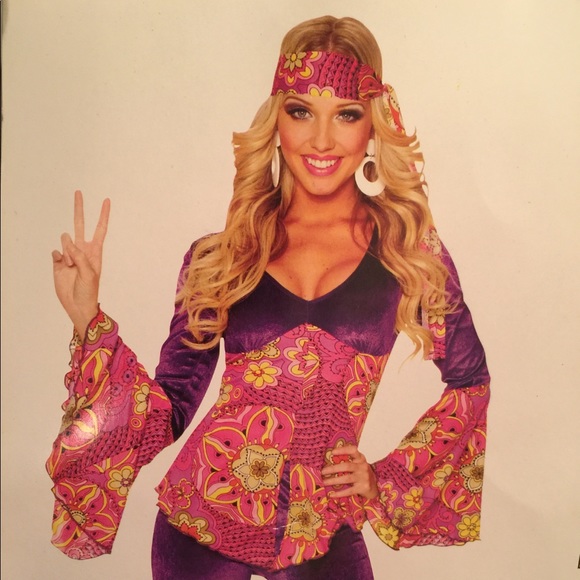 Ladies Hippie Chick costume - Picture 2 of 8