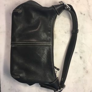 Black Leather Coach Bag