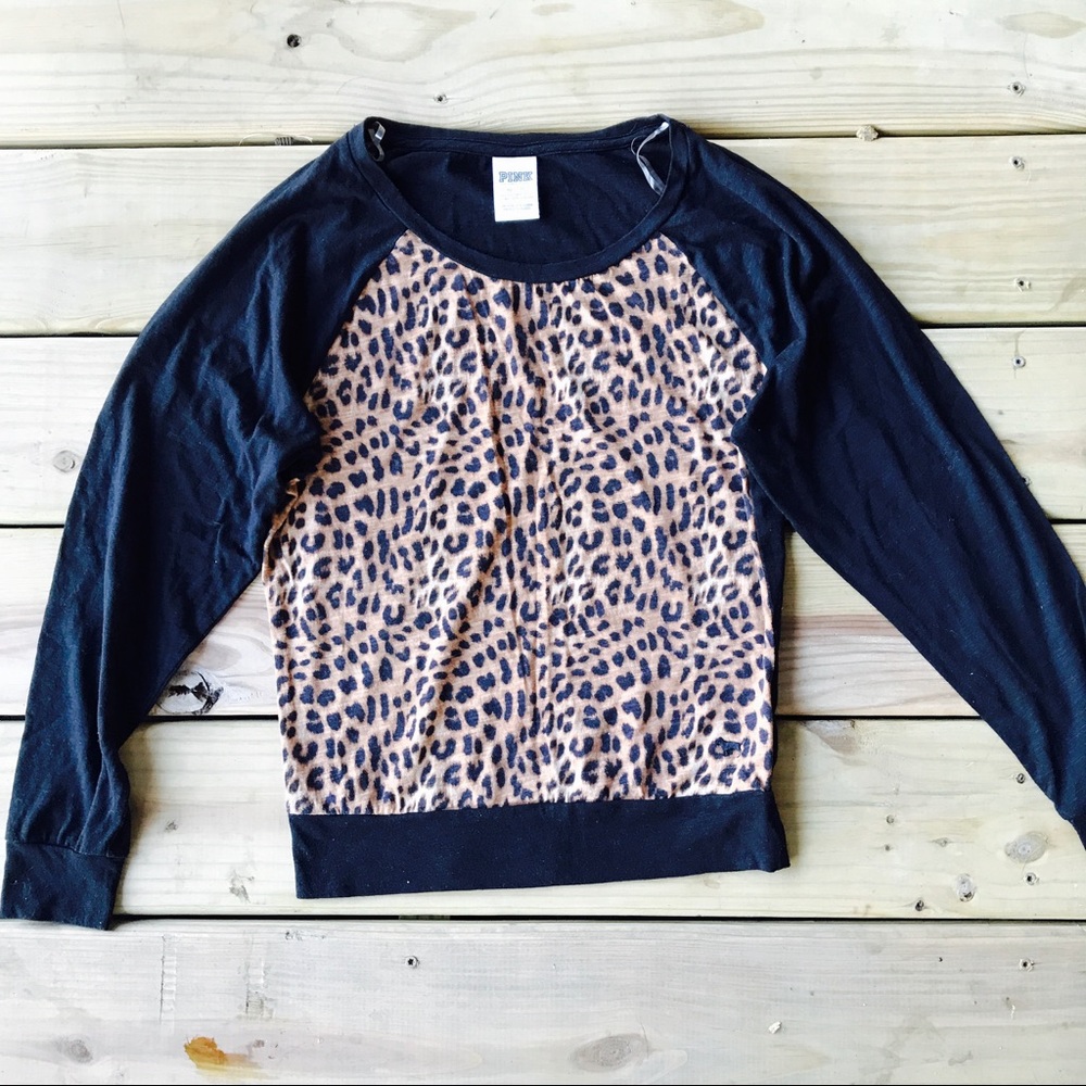 PINK Victoria's Secret Leopard Print Long Sleeve