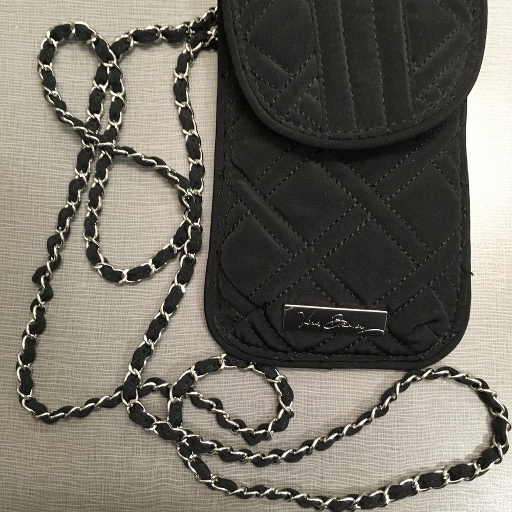 Vera Bradley Cell Phone Crossbody in Classic Black