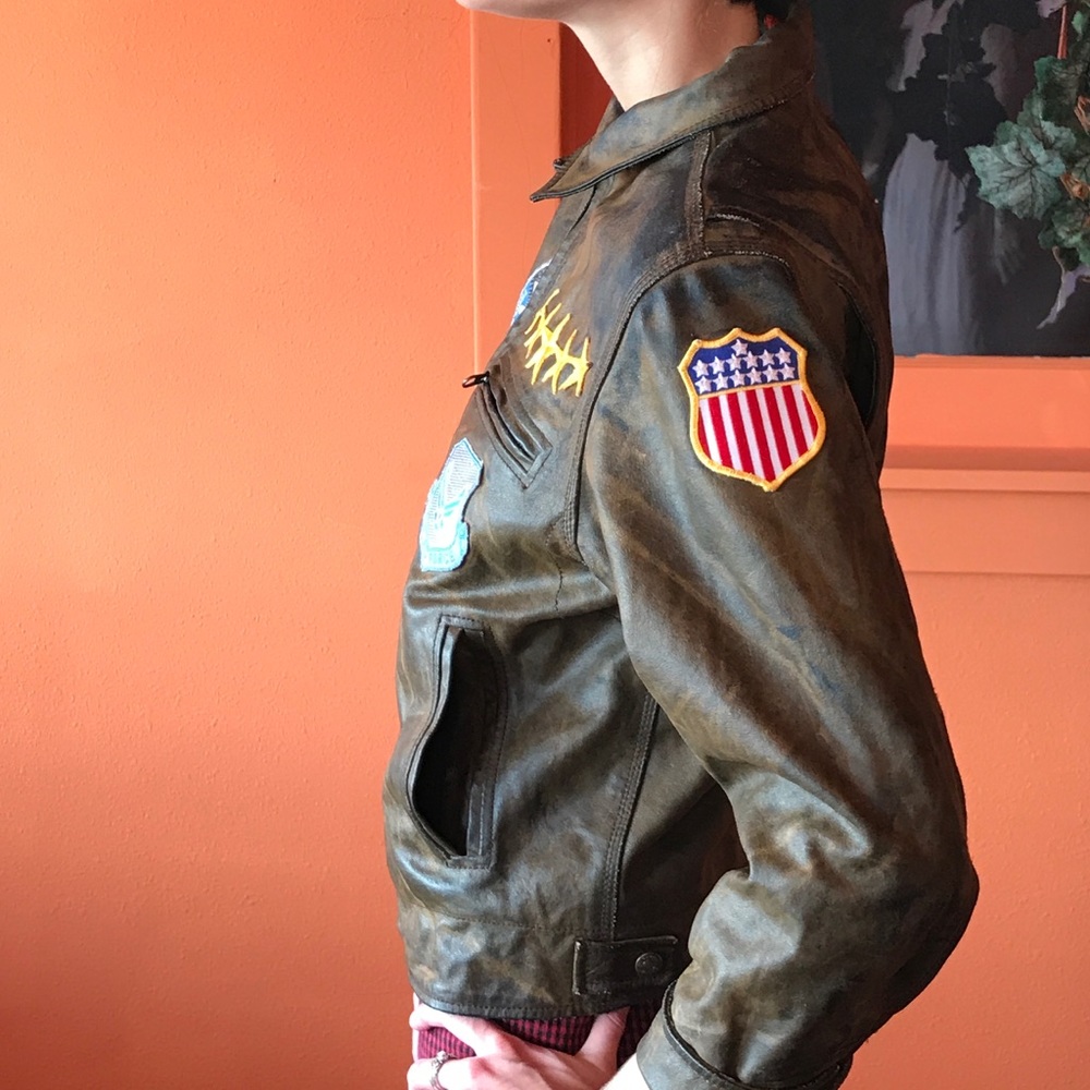 Gap Leather Jacket - image 4