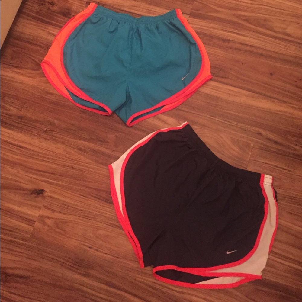 Neon Nike Dri-Fit Running Shorts 2 for 27