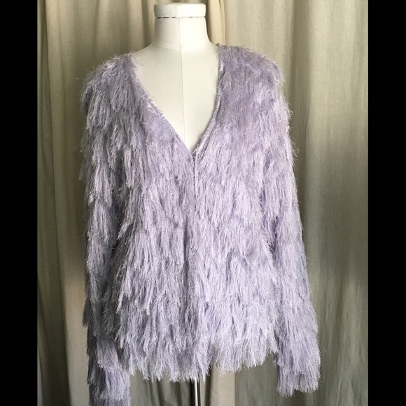 h&m fringe cardigan