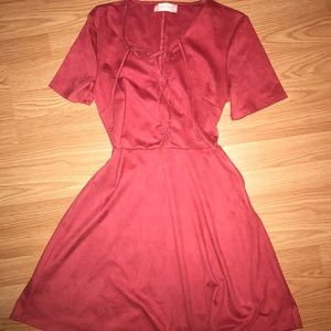 Altar'd state dress suede like texture