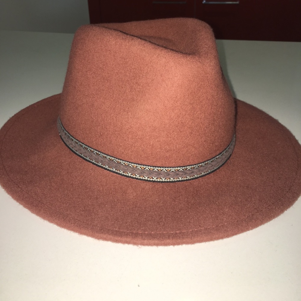 Felt hat- burnt orange
