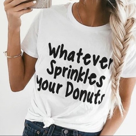 "Whatever Sprinkles Your Donuts" Tee - Picture 3 of 6