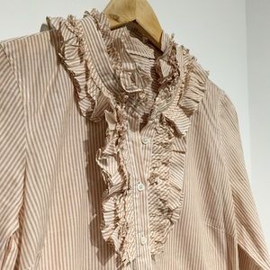 🆕 JCrew Ruffled Button Up Shirt