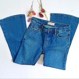 Free People Ankle Cropped Mid-Rise Flare Jeans Free People Ankle Cropped Mid-Rise Flare Jeans