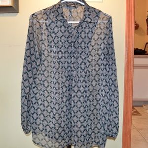 Sheer Print Blouse Sheer Print Blouse