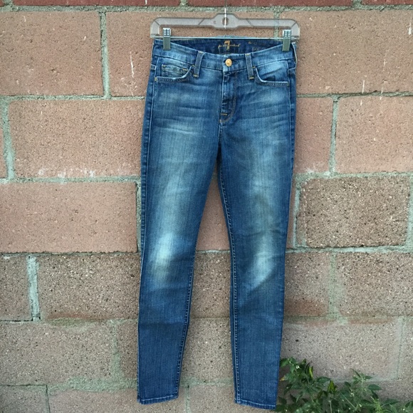 7 FOR ALL MANKIND DISTR.  THE HIGH WAISTED SKINNY - Picture 3 of 7