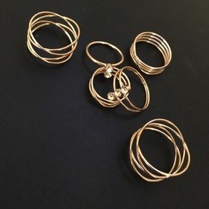 Gold ring set