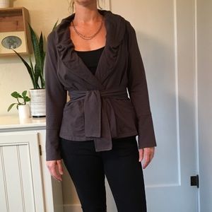 Organic Cotton Gray wrap/jacket