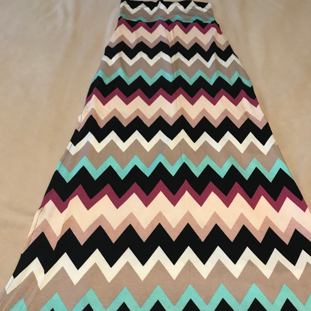 Chevron Charlotte Russe Maxi Skirt