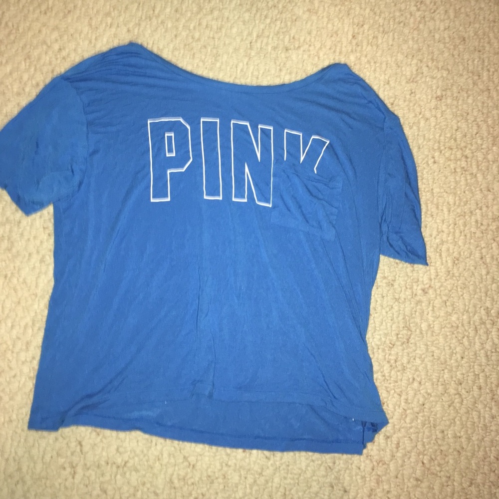 Crop top.  Blue from Victoria secret pink