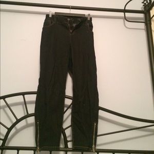 Ankle Zip Stiletto Jean (Dark Wash)