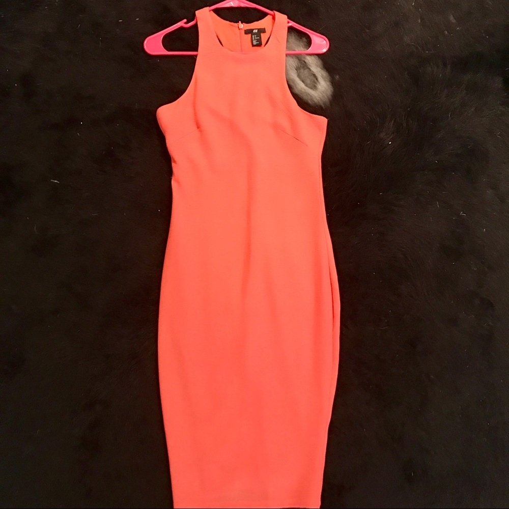 Peach Bodycon Dress