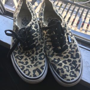 Leopard Vans size 8
