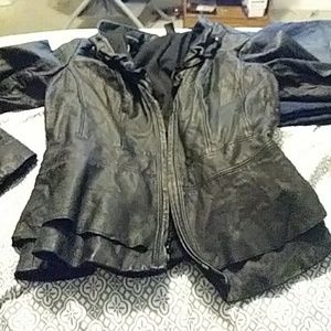 Leather Jacket buy Black and White