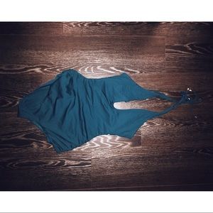 Teal one piece