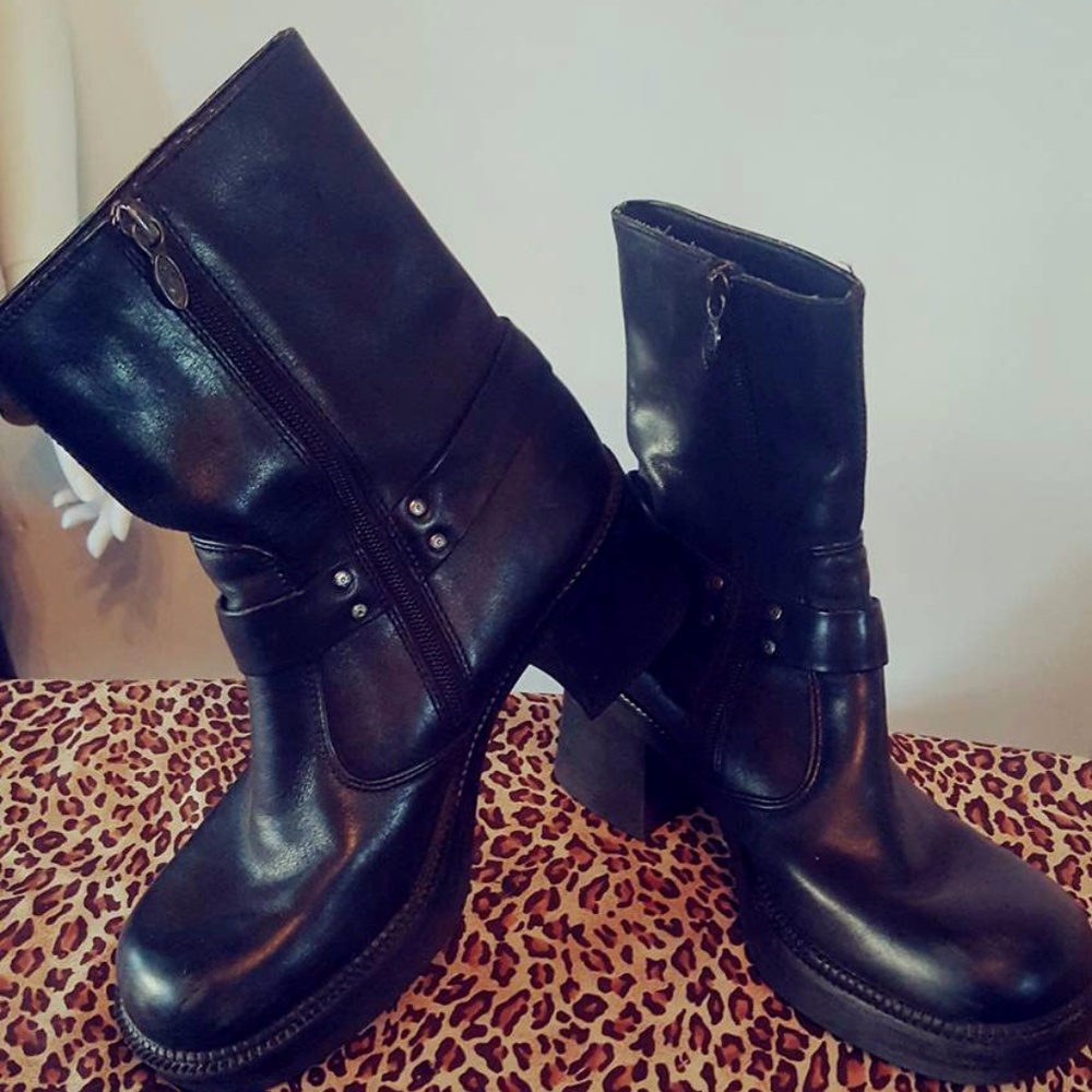 Women's Harley Davidson Motorcycle Boots Size 8