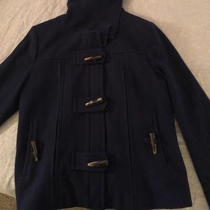 Anthropologie Pea Coat (Navy)