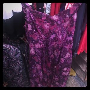 Purple floral dress