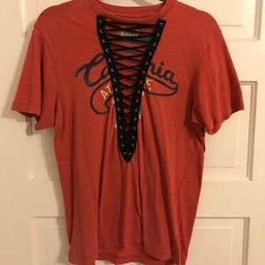 LF lace up California t shirt