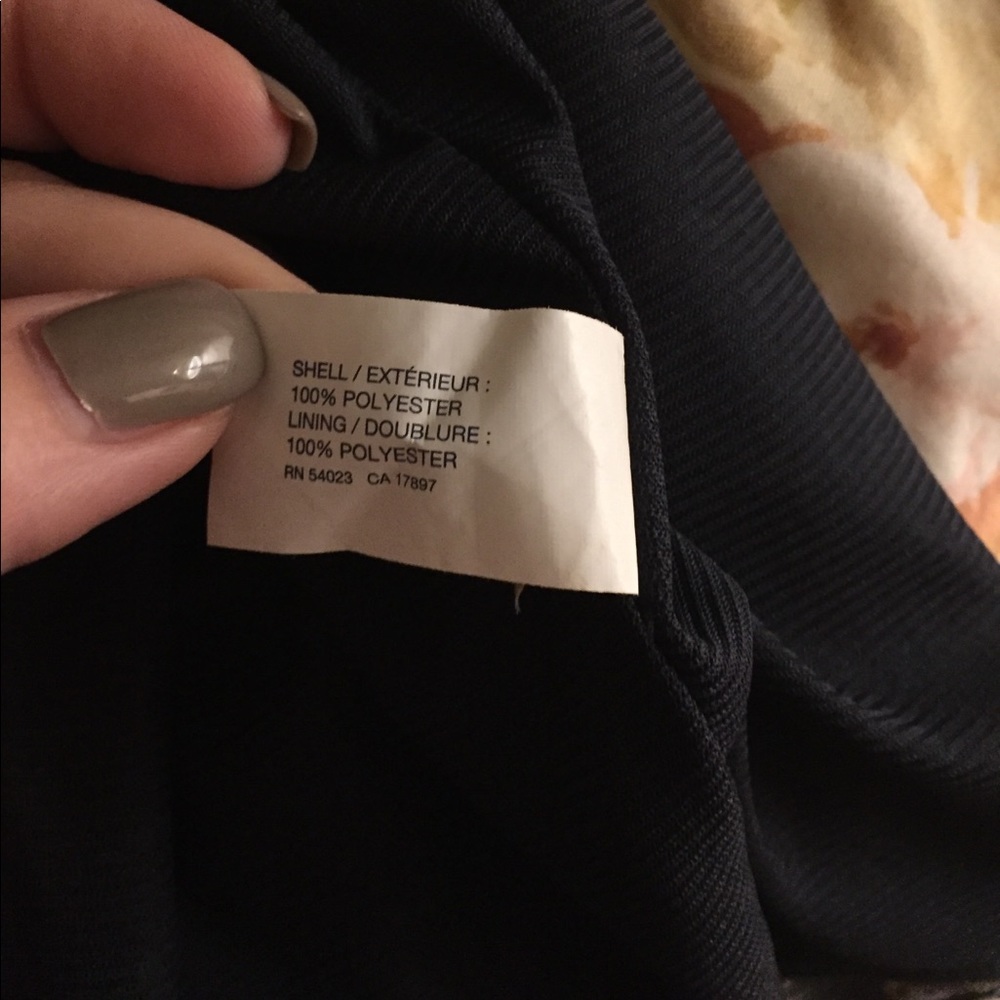 GAP navy & gray print polyester skirt, size 20 - Picture 5 of 5