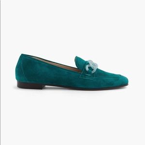 Green Suede Loafers