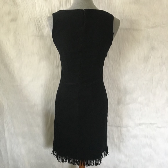 ✨ Vintage Rampage Faux Suede Fringe Bodycon Dress - Picture 3 of 4