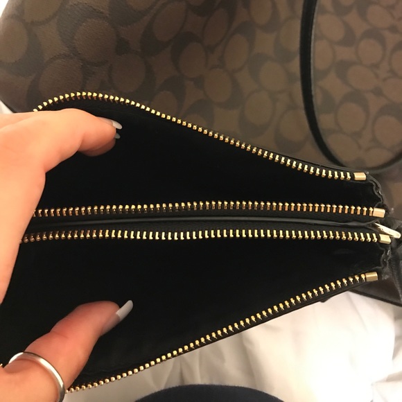 Coach tote double zipper wallet change purse - Picture 8 of 8